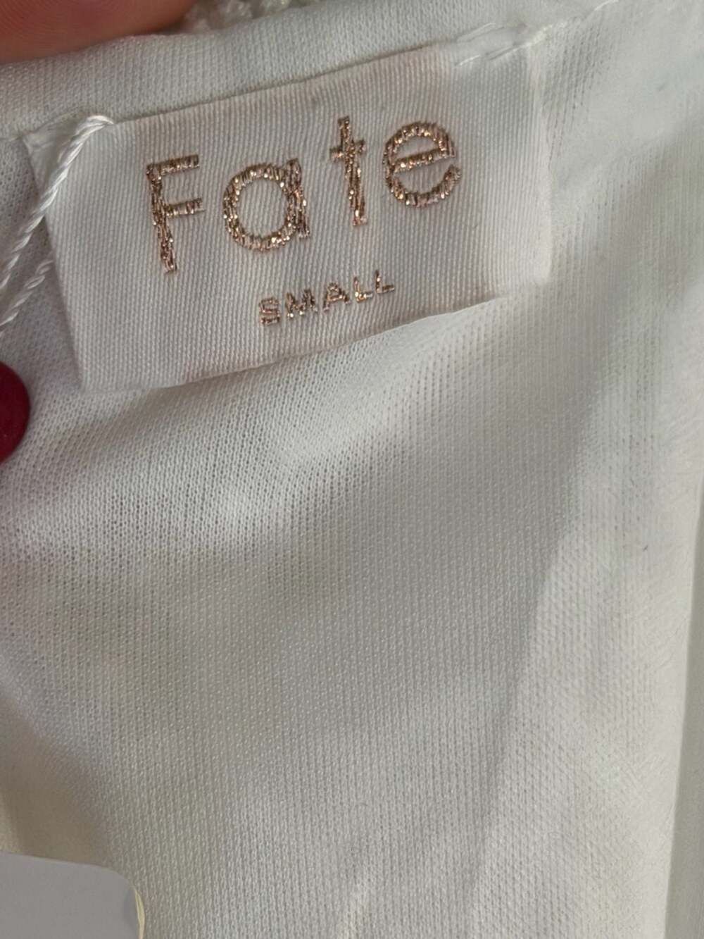 Fate White Floral Lace Puff 3/4 Sleeve Mini Dress NWT Size Small - Picture 10 of 10